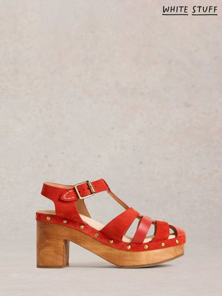 White Stuff Red Phoebe Fisherman Clogs (F48337) | € 129