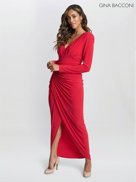 Gina Bacconi Red Julianna Jersey Dress (F48815) | € 437