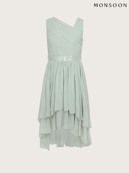 Monsoon Green Abigail One-Shoulder Prom Dress (F49095) | € 70 - € 78