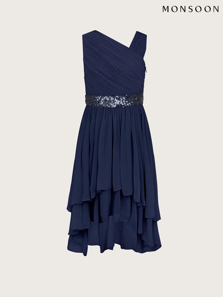 Monsoon Blue Abigail One-Shoulder Prom Dress (F49108) | € 70 - € 78
