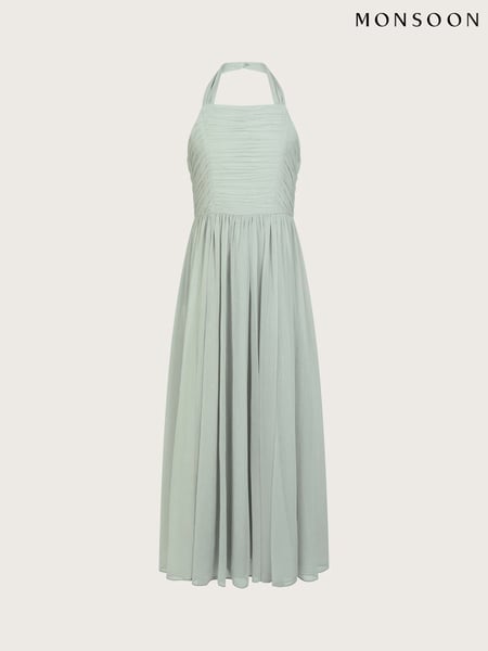 Monsoon Green Ayo Halter Prom Maxi Dress (F49109) | € 70 - € 78