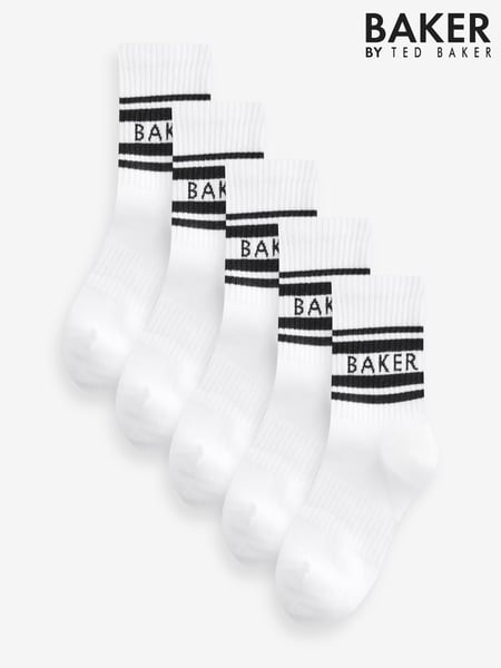 Baker by Ted Baker Boys Socks 5 Pack (F50223) | € 20 - € 22