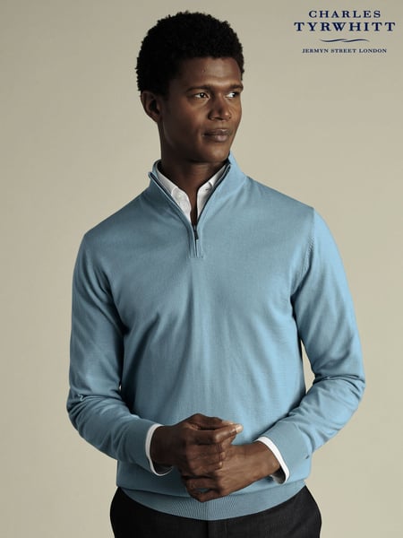 Charles Tyrwhitt Merino Zip Neck Jumper (F50750) | 125 €