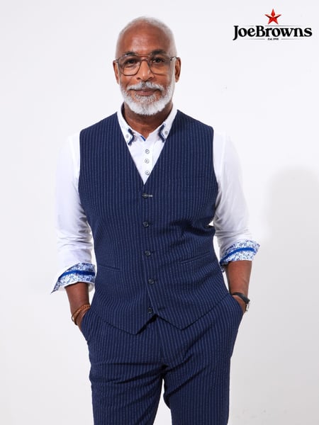 Joe Browns Blue Pinstripe Seersucker Suit Waistcoat (F50805) | € 94