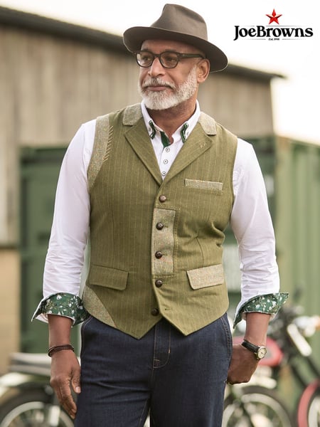 Joe Browns Green Striped Waistcoat (F50921) | € 100