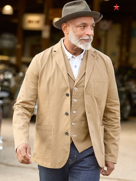 Joe Browns Brown Vintage Workwear Twill Blazer (F50941) | € 115
