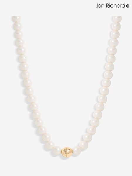 Jon Richard Gold Tone Magnetic Pearl Necklace (F51421) | € 31