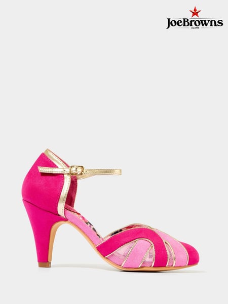 Joe Browns Pink Art Deco Ankle Strap Heels (F51707) | € 94
