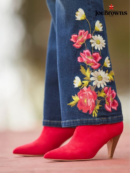 Joe Browns Red Pointed Toe Microsuede Ankle Boots (F51871) | € 101