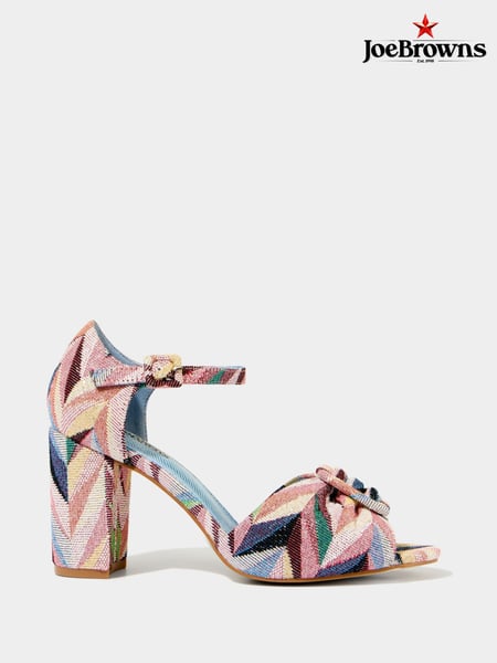 Joe Browns Pink Jacquard Chunky Block Heels (F51958) | € 86