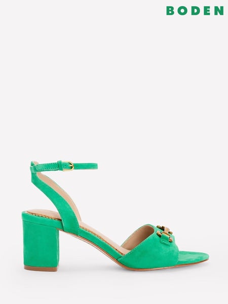 Boden Green Snaffle Block Heeled Sandals (F52752) | € 182