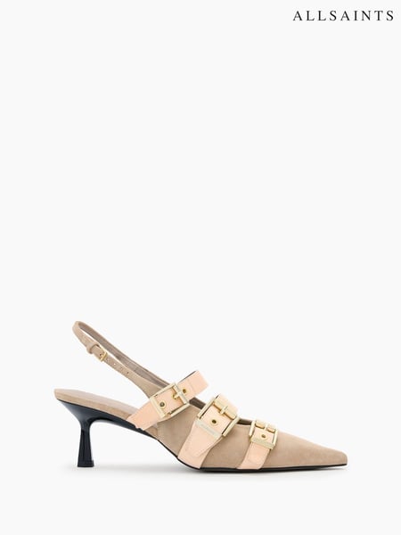 AllSaints Brown Vivian Slingback Shoes (F52947) | € 357