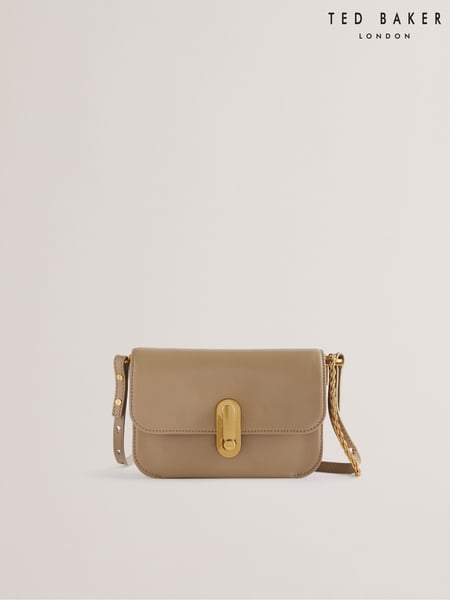 Ted Baker Brown Kkaysa Polished Small Leather Cross-Body Bag (F53129) | € 232