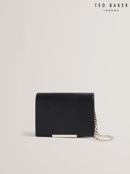 Ted Baker Black Rousen Bar Detail Leather Crossbody Bag (F53190) | € 186