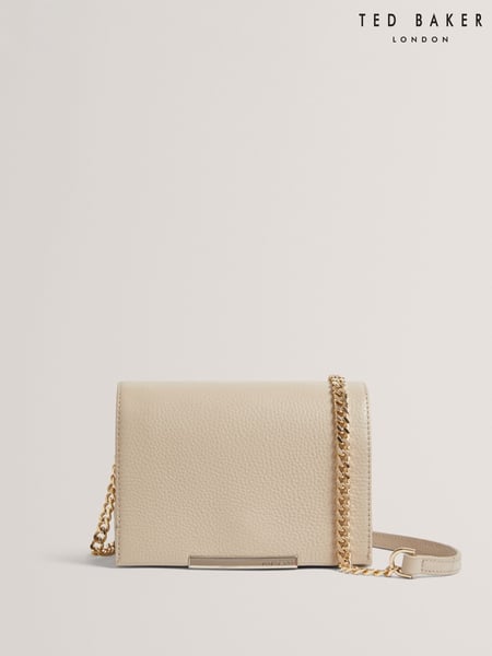 Ted Baker White Rousen Bar Detail Leather Crossbody Bag (F53218) | € 186