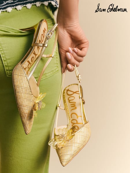 Sam Edelman Regular Fit Cream Mali Slingback Shoes (F53345) | € 265