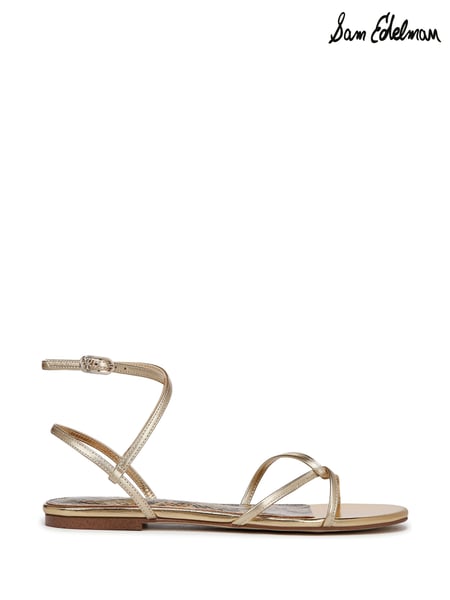 Sam Edelman Regular Fit Gold Ellina Strappy Sandals (F53397) | € 187