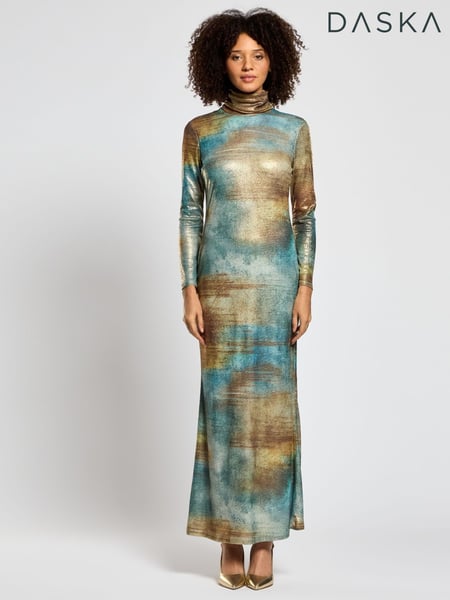 Daska Gold Araa Maxi Dress With Long Sleeves (F53632) | € 187