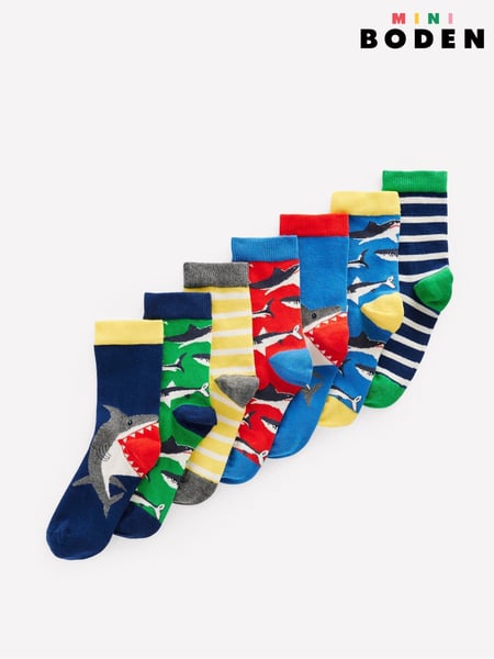 Boden Blue Socks 7 Pack (F53677) | € 32