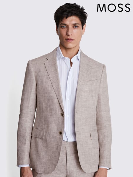 MOSS Natural Slim 100% Linen Jacket (F54449) | € 326