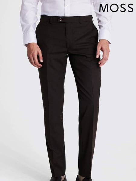 MOSS Brown Slim Fit Trousers (F54457) | € 109