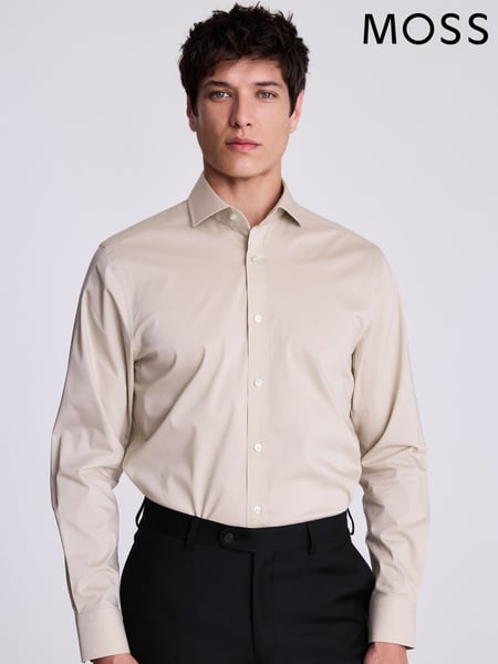 MOSS Natural Tailored Stretch Shirt (F54495) | € 55