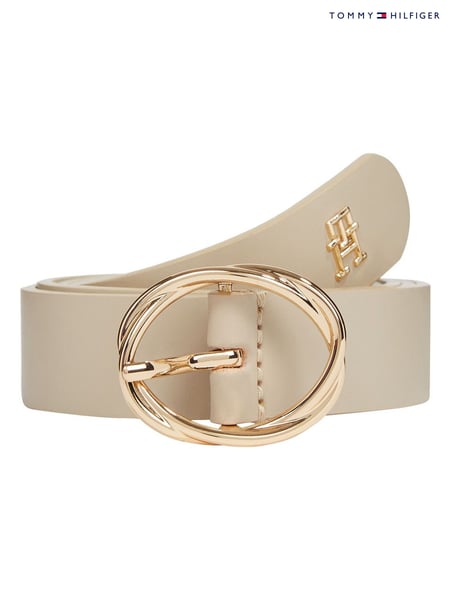 Tommy Hilfiger Cream Chic Leather Belt (F54829) | € 78