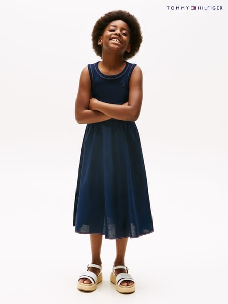 Tommy Hilfiger Blue Short Sleeve Dress (F55402) | € 78 - € 94