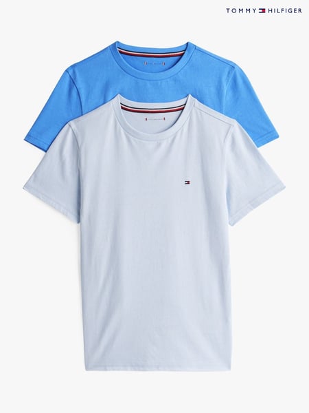 Tommy Hilfiger Blue Underwear Short Sleeve 100% Cotton T-Shirts 2 Pack (F55726) | € 50
