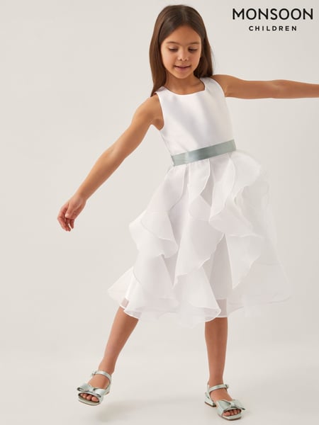 Monsoon White Organza Flower Can Dress (F57155) | € 97 - € 112