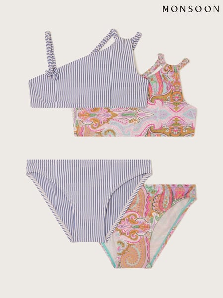 Monsoon Blue Paisley Strike Bikini Set 2 Pack (F57156) | € 50 - € 56