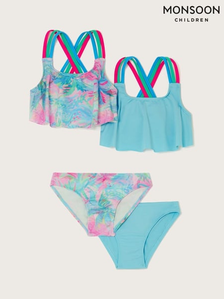 Monsoon Blue Splash Print Bikini Sets 2 Pack (F57161) | € 56 - € 62