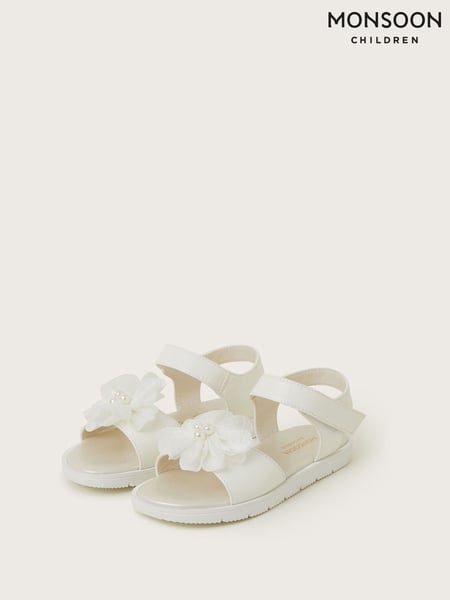 Monsoon Natural Corsage Flower Sandals (F57162) | € 37 - € 44