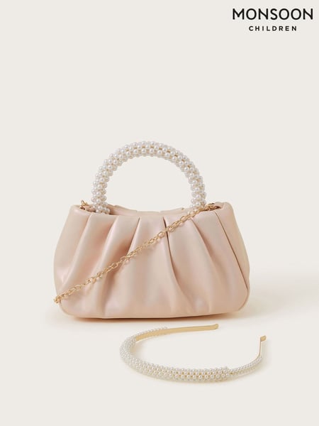 Monsoon Nude Pearl Bag and Headband Set (F57164) | € 39