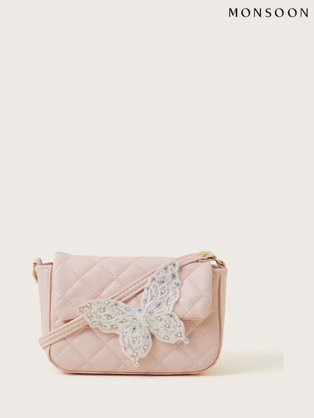 Monsoon Pink Bling Butterfly Quilted Bag (F57172) | € 25