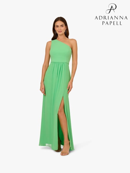 Adrianna Papell One Shoulder Chiffon Gown (F57869) | € 217