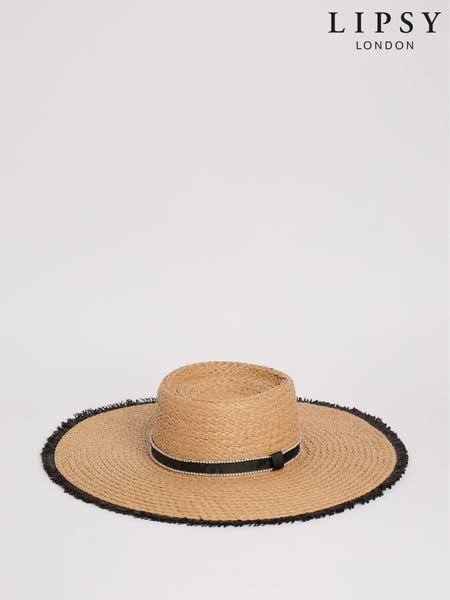 Lipsy Large Embellished Raffia Hat (F58103) | 41 €