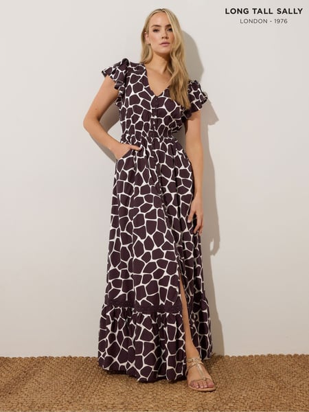 Long Tall Sally Purple Button Maxi Dress (F58192) | € 78