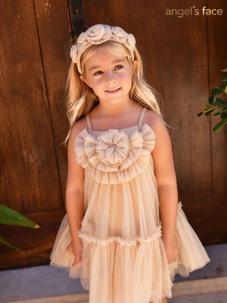 Angels Face Gold Rosheen Tulle Dress (F60658) | € 109 - € 117