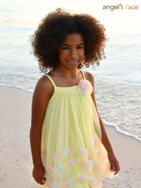 Angels Face Yellow Zig-Zag Tulle Dress (F60675) | € 94 - € 101