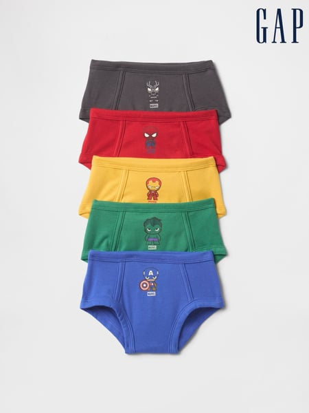 Gap Blue/Yellow/Red/Green/Black Marvel Briefs 5-Pack (F61961) | € 31