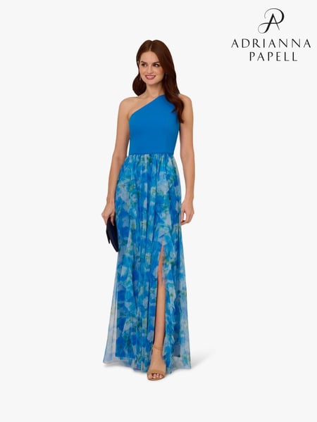Adrianna Papell Blue Sweetpea Combo Gown (F62215) | € 357