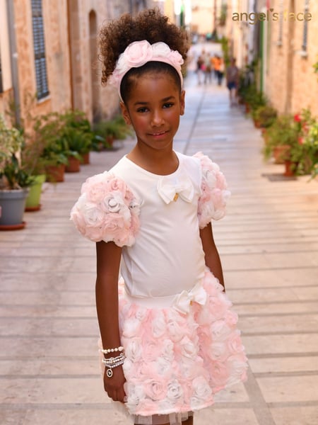 Angels Face Roses White Top And Skirt Set (F62953) | € 156 - € 172