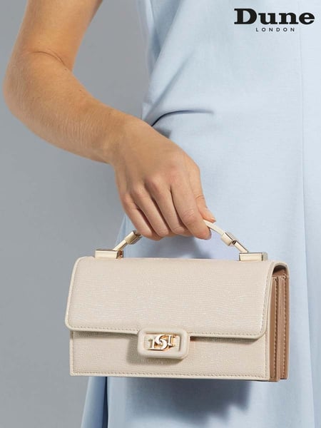 Dune London Cream Skilled Top Handle Micro Bag (F63520) | € 123