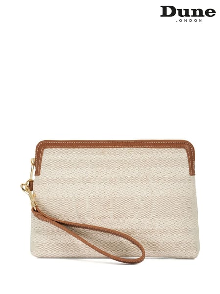 Dune London Natural Slay Canvas Wristlet Pouch (F63526) | € 108