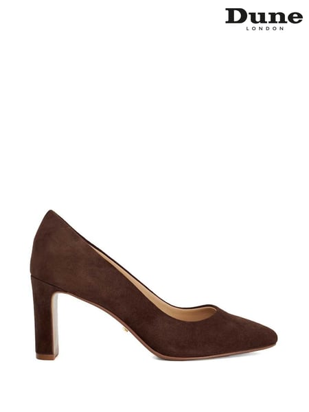 Dune London Brown Arriving Comfort Mid Block Heel Shoes (F63724) | € 139