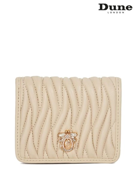 Dune London Cream Kaci Bug Quilt Cardholder Purse (F63939) | € 92
