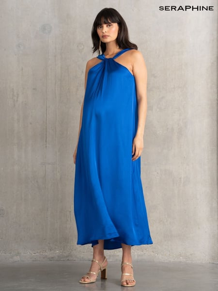 Seraphine Maternity Blue Reversible Dress (F65020) | € 154
