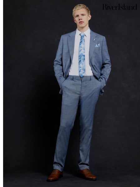 River Island Blue Check Suit Jacket (F65824) | € 133