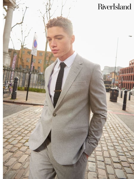 River Island Grey Pupstooth Skinny Blazer (F65829) | € 133